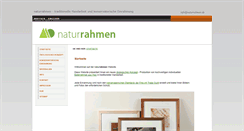 Desktop Screenshot of naturrahmen.de